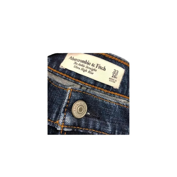 NWT Abercrombie & Fitch The Ankle Straight ultra High Rise Size 33/16S - Picture 10 of 14